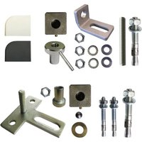 Ing Fixations - Set Drehzapfen zum Aufdübeln 45x45 mm für Stahltor mit Schwelle von ING FIXATIONS