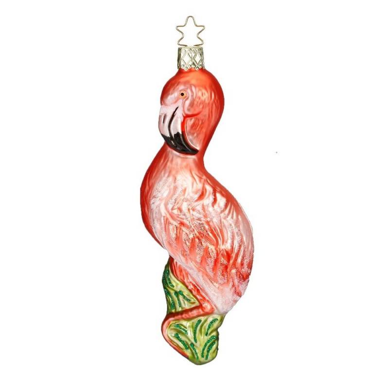 INGE-GLAS® Christbaumspitze, Christbaumschmuck Flamingo Glas 15.5cm rosa, 1 Stück von INGE-GLAS®