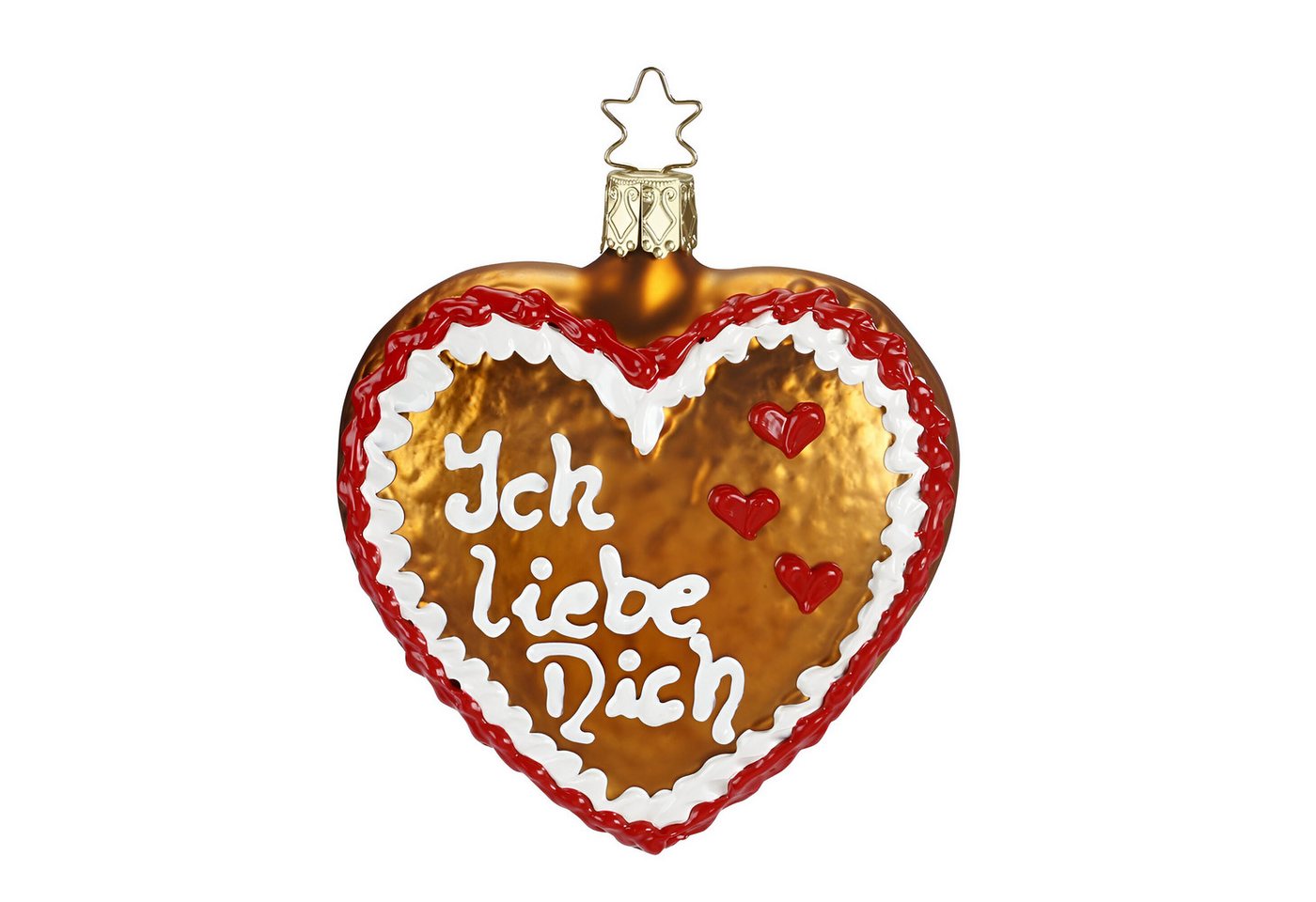INGE-GLAS® Christbaumschmuck BAYERISCHE FESTZEIT ICH LIEBE DICH 9 CM von INGE-GLAS®