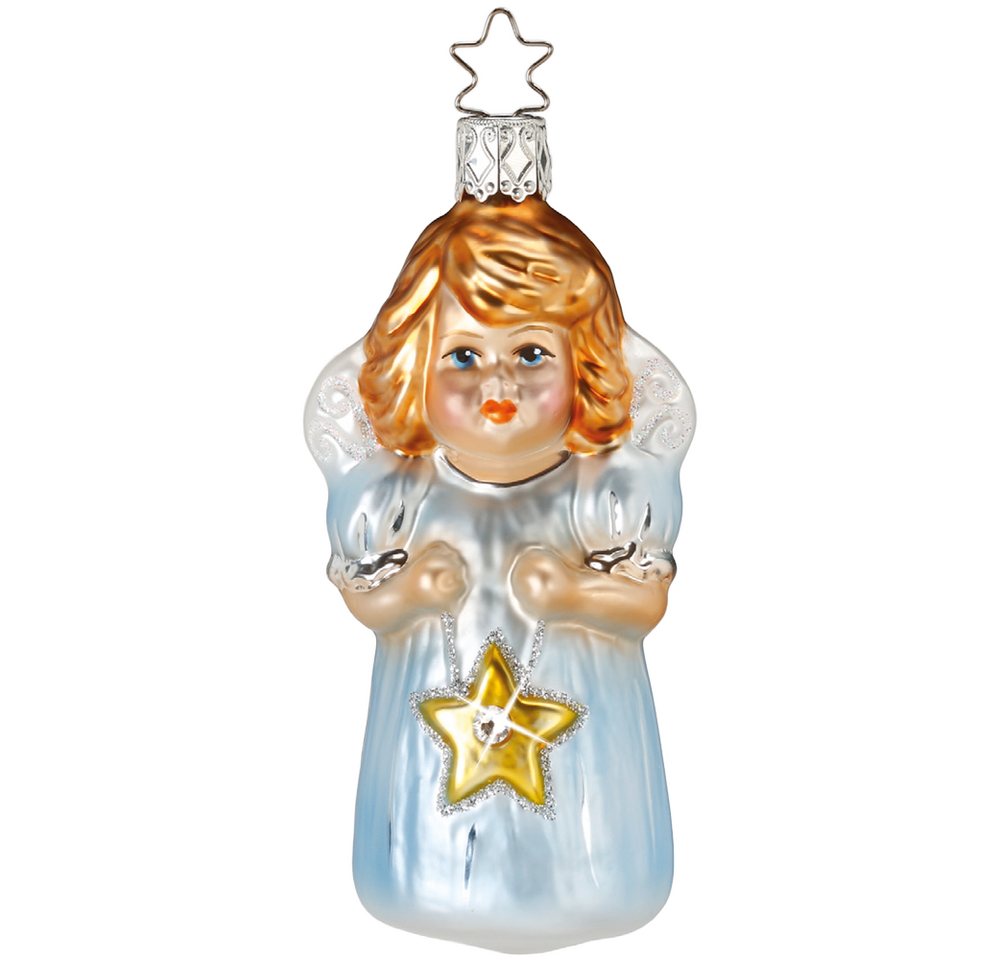 INGE-GLAS® Christbaumschmuck Engel, Sternenkind (1-tlg), mundgeblasen, handbemalt von INGE-GLAS®