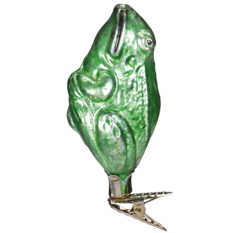 INGE-GLAS® Christbaumschmuck Frosch gross (1-tlg), mundgeblasen, handbemalt von INGE-GLAS®