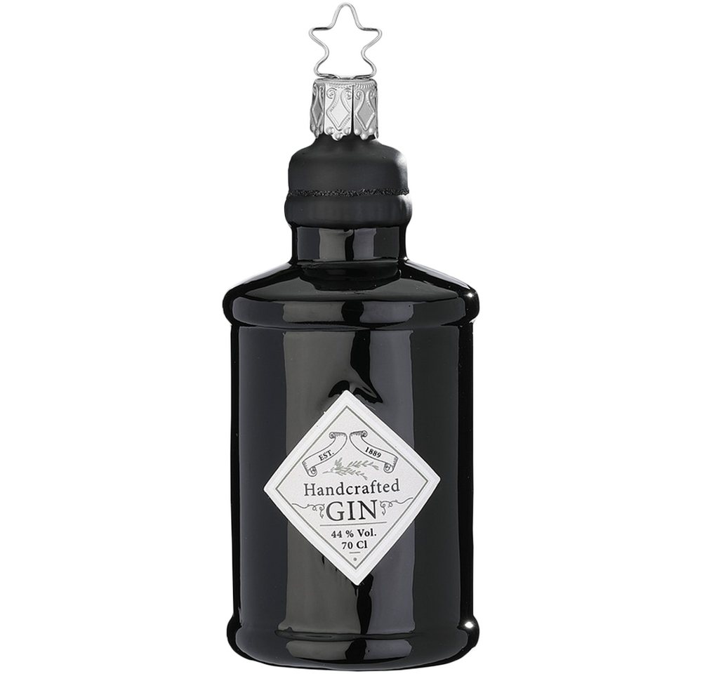 INGE-GLAS® Christbaumschmuck Gin 10,5cm (1-tlg), mundgeblasen, handbemalt von INGE-GLAS®
