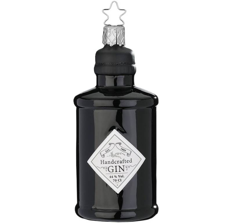 INGE-GLAS® Christbaumschmuck Gin 10,5cm (1-tlg), mundgeblasen, handbemalt von INGE-GLAS®