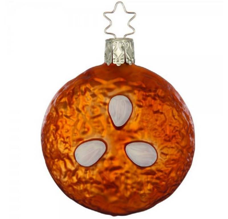 INGE-GLAS® Christbaumschmuck Inge Glas Christbaumschmuck Elisenlebkuchen Pur (7cm) von INGE-GLAS®