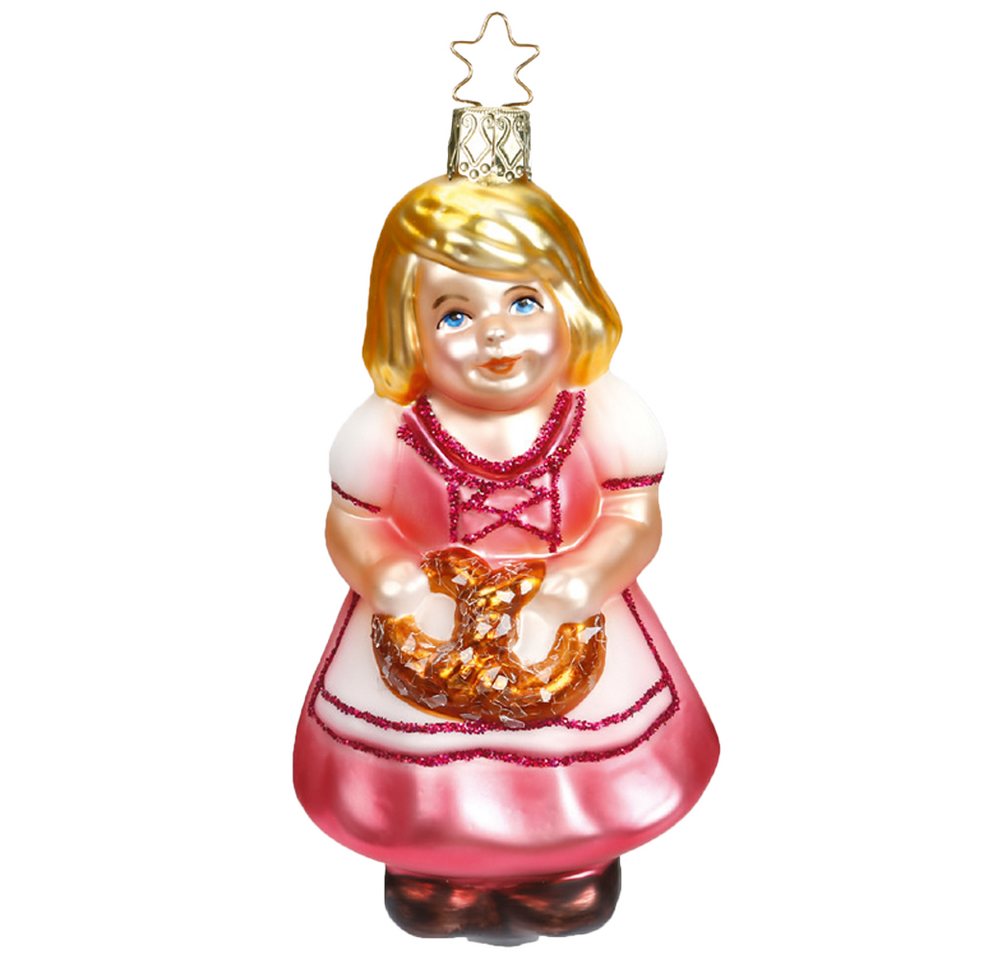 INGE-GLAS® Christbaumschmuck Maria bayerische Weihnacht (1-tlg), mundgeblasen, handbemalt von INGE-GLAS®