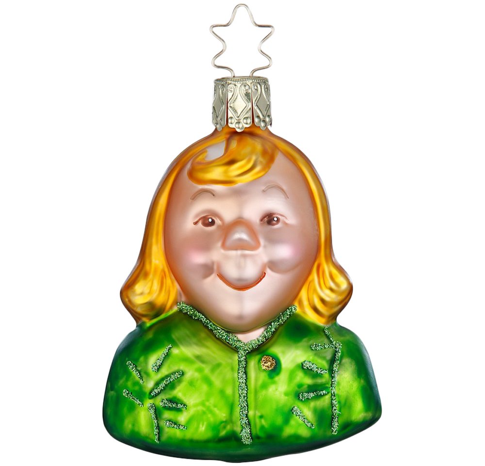 INGE-GLAS® Christbaumschmuck Moritz 9cm aus Wilhelm Busch Erzählungen (1-tlg), mundgeblasen, handbemalt von INGE-GLAS®