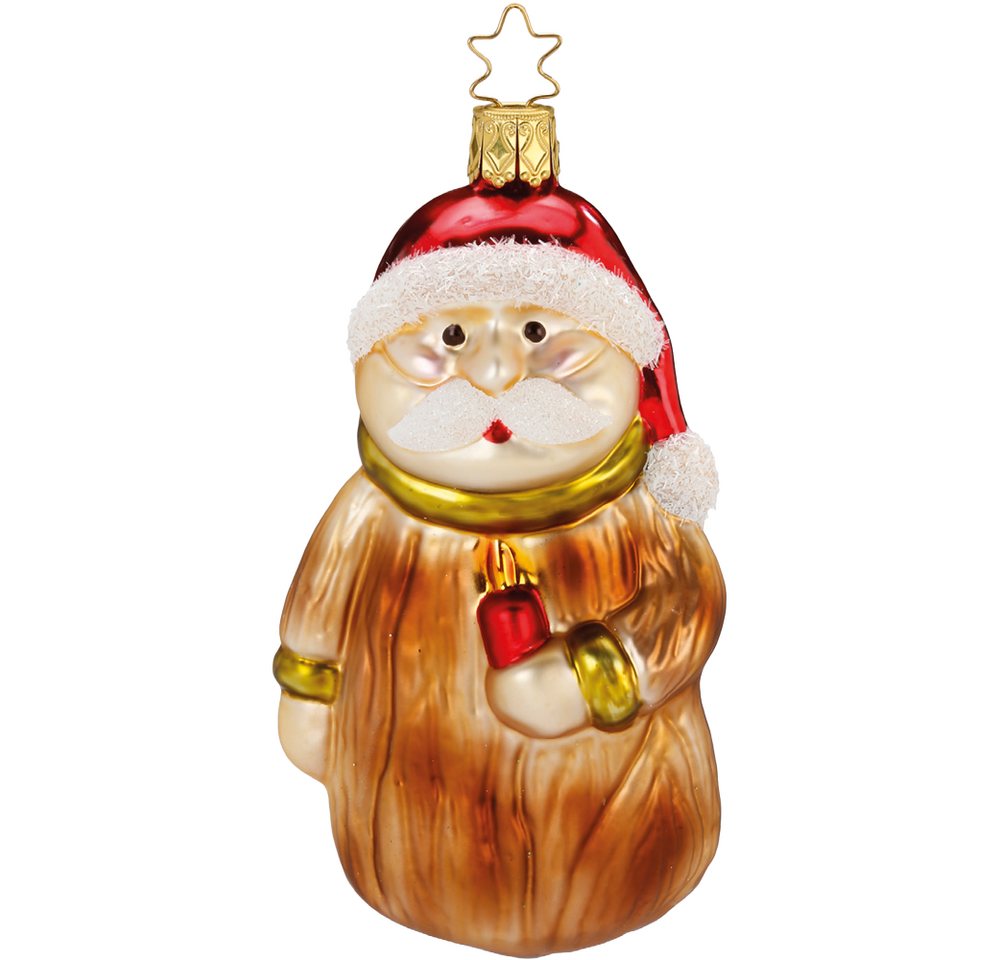 INGE-GLAS® Christbaumschmuck Niko geschnitzt (1-tlg), mundgeblasen, handbemalt von INGE-GLAS®