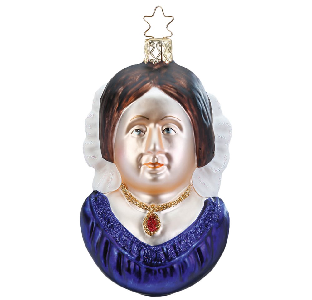 INGE-GLAS® Christbaumschmuck Queen Victoria (1-tlg), mundgeblasen, handbemalt von INGE-GLAS®