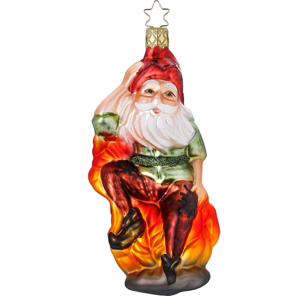 INGE-GLAS® Christbaumschmuck Rumpelstilzchen 12,5cm Märchen (1-tlg), mundgeblasen, handbemalt von INGE-GLAS®