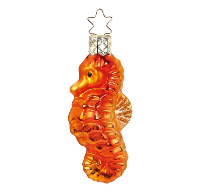 INGE-GLAS® Christbaumschmuck Seepferdchen (1-tlg), mundgeblasen, handbemalt von INGE-GLAS®