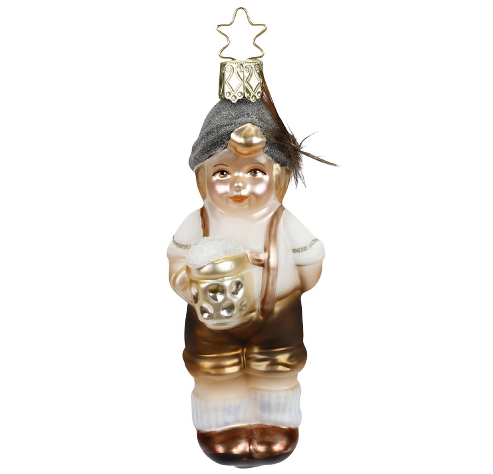 INGE-GLAS® Christbaumschmuck Sepp bayerische Weihnacht (1-tlg), mundgeblasen, handbemalt von INGE-GLAS®