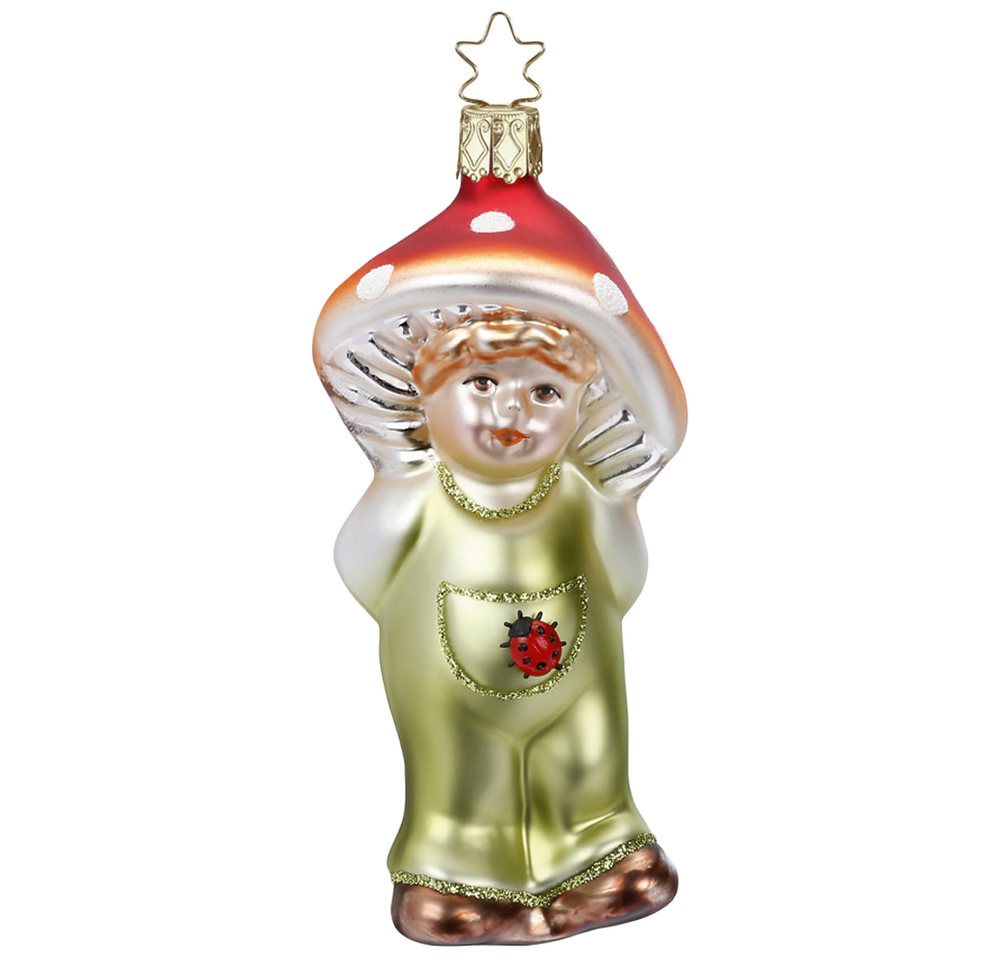 INGE-GLAS® Christbaumschmuck Waldmännchen (1-tlg), mundgeblasen, handbemalt von INGE-GLAS®