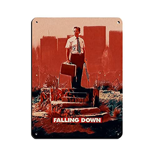 Klassisches Filmposter "Falling Down", Blechschild, Vintage, Metall, Pub, Club, Café, Bar, Zuhause, Wandkunst, Dekoration, Poster, Retro, 30 x 40 cm von INGGA