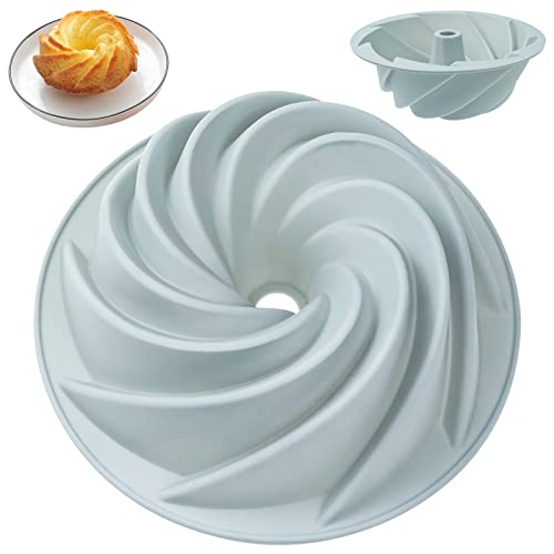 INHEMING Spiral Silikon Backform Spirale Form Kuchenbackform Silikon Spiralkuchen Backform für Gugelhupf Silikon Spiralkuchen Silikon Spiralkuchen Backform für Gugelhupf von INHEMING