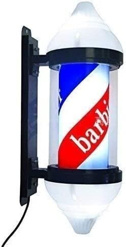 Friseurpfosten LED-Licht Salon Zeichen Licht Pole LED Drehbare Beleuchtet Wand Montiert Friseur Shop Zeichen Ist Einfach Zu Installieren Und Zu Entfernen von ININOSNP
