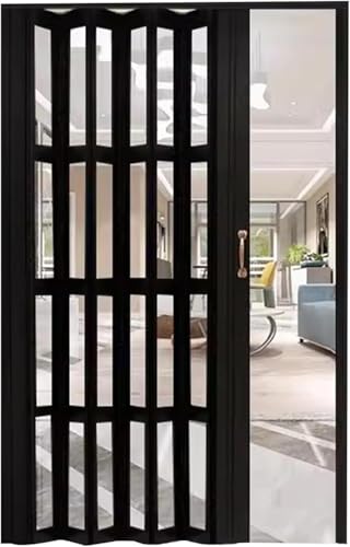 ININOSNP Aluminium-Falttüren Falttür Aluminiumlegierung Faltschranktür Faltbarer Schrank Akkordeon Tor Panels Teiler(48x80in(121x203cm)) von ININOSNP