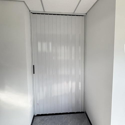 ININOSNP Aluminium-Falttüren Innenbadezimmer-Türfalttüren Mehrfach-Schiebe-Akkordeontür mit Schloss von ININOSNP