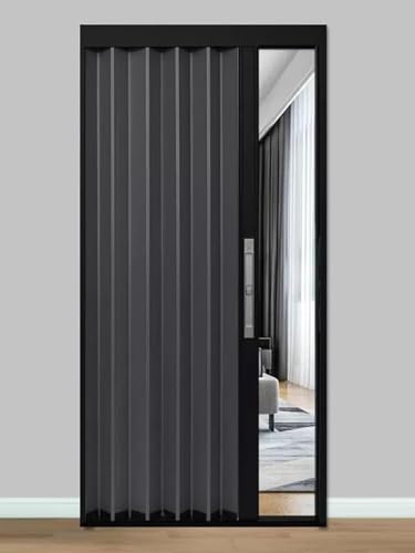 ININOSNP Aluminium-Falttüren Innentüren Raumteiler Falttüren mit Schloss, Schlüssel und Hardware(28x80in(71x203cm)) von ININOSNP