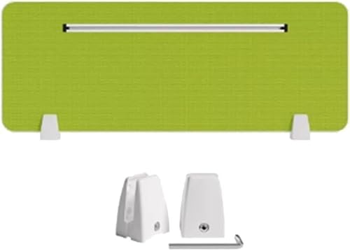 ININOSNP Freistehend 1 vertikales Sichtschutzpanel mit Kartenschlitz auf dem Tisch, das Lärm und visuelle Störungen reduzieren kann Privatsphäre(Green-a,30x100 cm) von ININOSNP