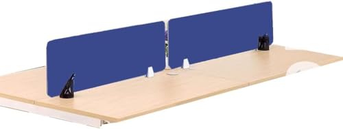 ININOSNP Freistehend 2 Schreibtische, Sichtschutzwand, unabhängige Schreibtisch-Trennwand, Geräuschreduzierung und Schallschutztrennwand Privatsphäre(Blu,30X80X0.5CM) von ININOSNP
