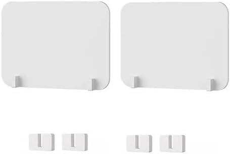 ININOSNP Freistehend 2 Stück Schreibtisch-Sichtschutz, Schreibtisch-Trennwand reduziert Lärm und visuelle Störungen, Trennwand Privatsphäre(Bianco,60X40CM) von ININOSNP
