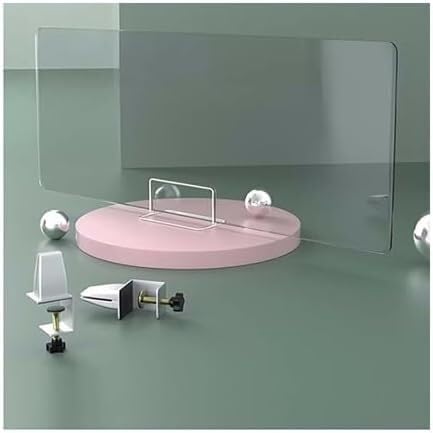 ININOSNP Freistehend Sichtschutzteiler for den Schreibtisch mit transparentem Acrylclip, geeignet for Schulklassenzimmer Privatsphäre(30X90CM) von ININOSNP