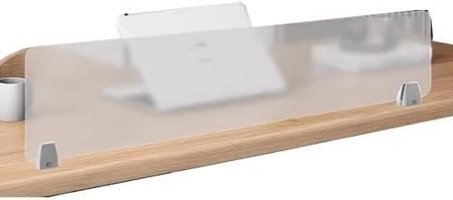 ININOSNP Freistehend Sichtschutzwand for den Schreibtisch, Anti-Husten-Schreibtischtrennwand Privatsphäre(30x60cm) von ININOSNP