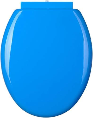 ININOSNP Geräuschlos schließender Toilettendeckel Runder Toilettensitz aus PP mit Deckel, leiser Soft-Close-Funktion und schnell lösbarem O-Ring von ININOSNP