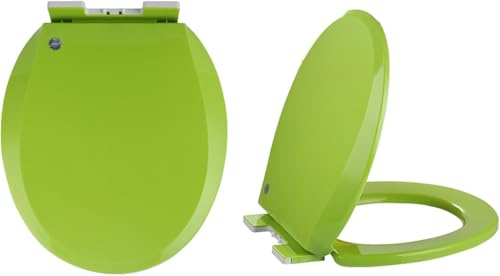 ININOSNP Geräuschlos schließender Toilettendeckel Runder Toilettensitz mit Absenkautomatik und Schnellverschluss, 1 Stück von ININOSNP