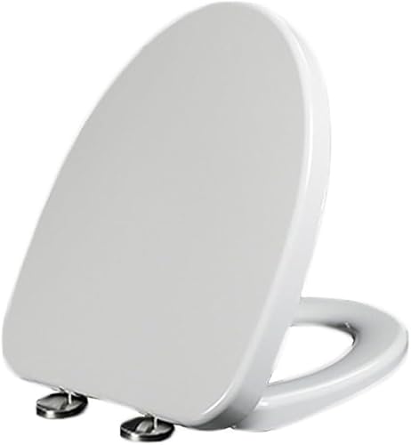 ININOSNP Geräuschlos schließender Toilettendeckel U-förmiger, leiser, verlängerter Toilettensitz mit Absenkautomatik, verstellbaren Scharnieren und Schnellmontagezubehör von ININOSNP