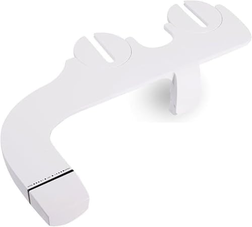 ININOSNP Geräuschlos schließender Toilettendeckel Ultraschlanker, Nicht elektrischer Bidetaufsatz mit einstellbarem Wasserdruck und Doppeldüsendesign von ININOSNP