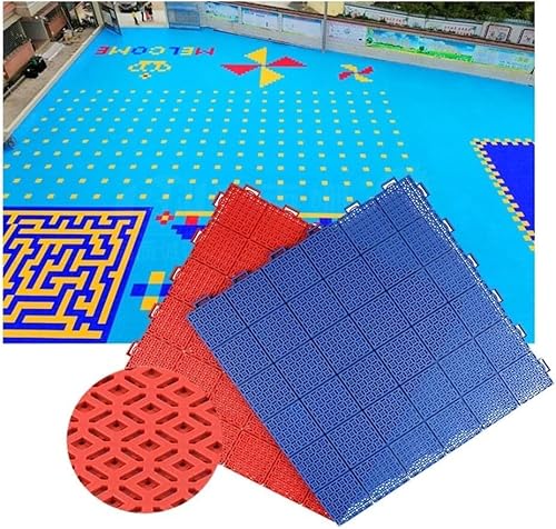 ININOSNP Hohe Qualität rutschfest Modulare ineinander greifende Bodenfliesen for den Außenbereich, geeignet for Kindergarten-Vergnügungsparks und Sportplätze(Giallo,1PCS) von ININOSNP
