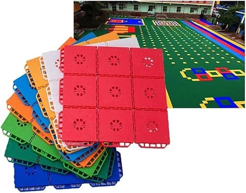 ININOSNP Hohe Qualität rutschfest Modulare ineinander greifende Fliesen Kindergarten Spielplatz Park Sportboden Bunte Puzzle Bodenmatte(Deep Blue) von ININOSNP