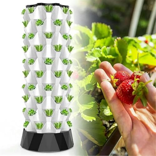 ININOSNP Intelligentes Hydroponiksystem Hydroponische Anzuchtsets Vertikale Hydroponiktürme Automatische Aeroponik-Innengärten Lebensmittelechtes PVC-U-Rohr Hydroponische Anzuchtausrüstung(10 Layers) von ININOSNP
