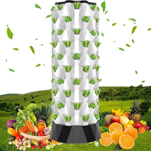 ININOSNP Intelligentes Hydroponiksystem Hydroponischer Turm mit automatischer Bewässerung, vertikale Gartenbau-Kits, Indoor-Hydroponik-Kultursystem for Farmen(10 Layers) von ININOSNP