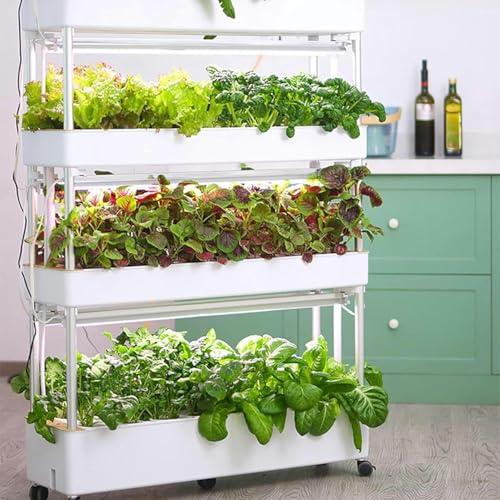 ININOSNP Intelligentes Hydroponiksystem Hydroponisches Turmsystem – Vertikales Gartenset for den Innenbereich for Blatt- und Stängelgemüse, 1 Stück(120 Holes) von ININOSNP