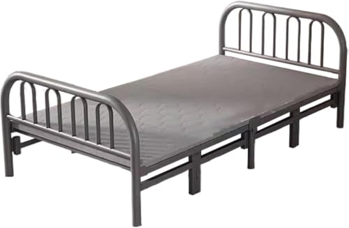 ININOSNP Memory-Schaum-Klappbett Klappbett for Erwachsene mit Matratze – robuster Rahmen aus Kohlenstoffstahl for Zuhause/Wohnheim/Krankenhaus(Grigio,120 * 196CM) von ININOSNP