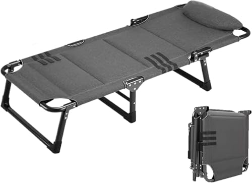 ININOSNP Memory-Schaum-Klappbett Tragbares Klappbett mit Matratze, hochelastisches Schaumstoff-Campingbett, geeignet for Homeoffice, Kurzurlaube und Reisen(178 * 56CM) von ININOSNP