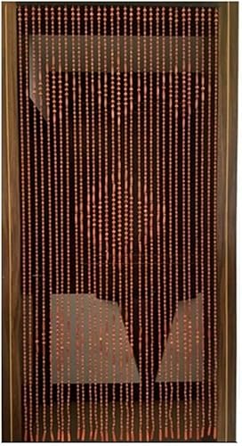 ININOSNP Natürliche Perlen Naturholzperlenvorhang Türseilvorhang Home Dekorative Trennwand Retro Lichtbeständig Benutzerdefinierte Größe(100x200cm-41 Shares) von ININOSNP