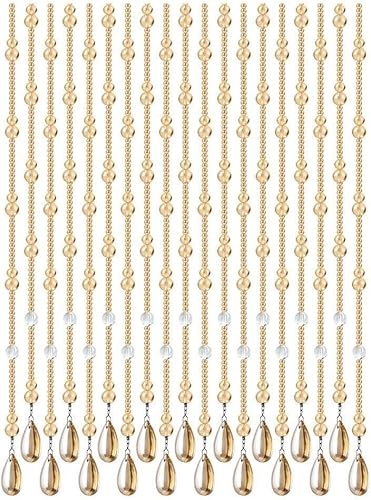 ININOSNP Natürliche Perlen Perlen Kristall Perlen Tür Vorhang Innen Weiche Partition Eingang Dekoration Flur Durchgang Angepasst Größe(100x155CM- 25 Shares) von ININOSNP