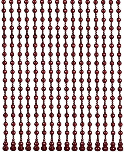 ININOSNP Natürliche Perlen Vorhänge Perlenvorhänge Eingangsdekoration Hängende Vorhänge Wohnzimmer 3 Farben Verschiedene Größen Anpassbar (Farbe : A, größe : 30x30cm)(Rosso,80x125cm-21 Roots) von ININOSNP