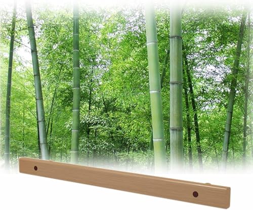 ININOSNP Schwebende Treppenhandläufe An der Wand montierter, Rutschfester Treppenhandlauf, Sicherheitshandlauf aus Holz for den Innen- und Außenbereich(80cm) von ININOSNP