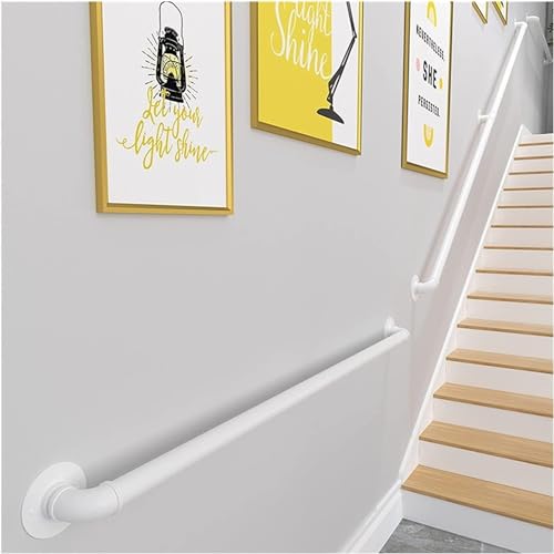 ININOSNP Schwebende Treppenhandläufe Geländer, Handläufe, Treppen, Geeignet for Ältere Menschen, Kinder Und Behinderte, Mit Rutschfestem Sicherheitsgeländer(Bianco,400cm) von ININOSNP