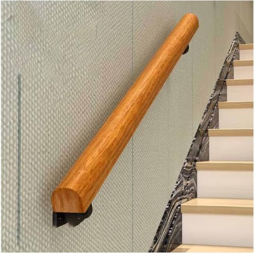 ININOSNP Schwebende Treppenhandläufe Geländer aus Holz Treppengeländer Home Paar Flur Stützstangen Treppe Veranda Deck Handlauf(100cm) von ININOSNP