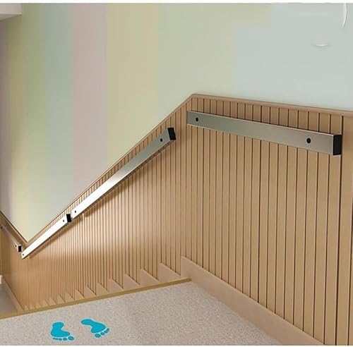 ININOSNP Schwebende Treppenhandläufe Treppenhandlauf aus Edelstahl for Innentreppengeländer Rutschfester Handlauf(100cm) von ININOSNP