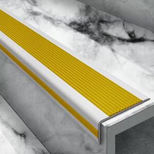 ININOSNP Selbstklebender Verbindungsstreifen zur Abdeckung von Bodenlücken, PVC-Stufenkantenschutz for Treppen, Trittkantenschutz, Rutschfester Kantenschutz for Bodenübergänge(1.3m) von ININOSNP