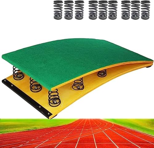 ININOSNP Tragbares Trampolin für das Springen aus Massivholz für Erwachsene mit 9 Stahlfedern, Sportausrüstung für das Training von Turnern und zur Verbesserung der Sprungfähigkeiten. von ININOSNP