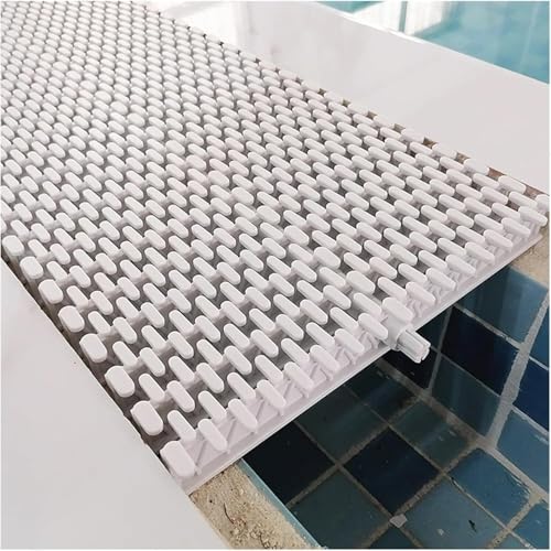 ININOSNP Wirbelverhindernde Entwässerungsabdeckung Duschablaufsieb-Abdeckung, Flexibler Rotationskanalfilter, Außenablauf (Breite 20 cm, 10 Stück), Weiß von ININOSNP