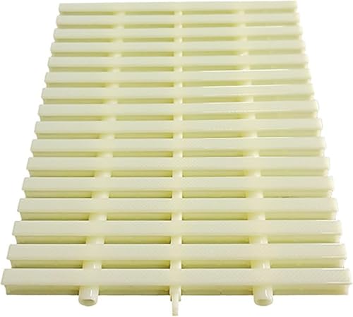 ININOSNP Wirbelverhindernde Entwässerungsabdeckung Entwässerungsüberlaufgitter, Außenrinnenabdeckungsplatte, Verbindungskanalgitter for Terrassenabläufe (Breite 25 cm - 1 Stück) Beige von ININOSNP