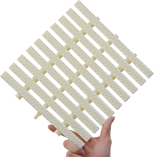 ININOSNP Wirbelverhindernde Entwässerungsabdeckung Schwimmbadgitter-Abdeckplatten, ineinandergreifendes Duschablauf-Überlaufgitter, Flexibler Ablaufschutzfilter(Width30cm-10PCS) von ININOSNP